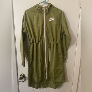 *Never Worn* Olive Green Nike Rain Coat